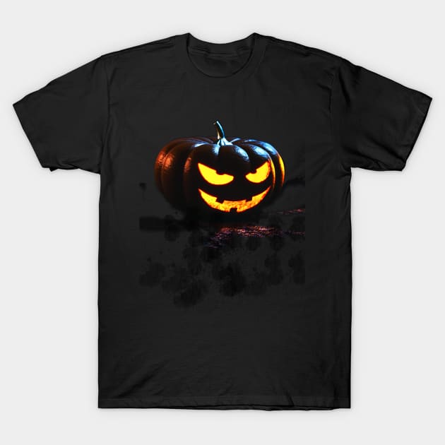 Evil Pumpkin | Halloween T-Shirt by SynapseWorks